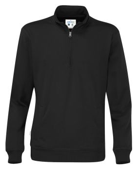 Half Zip Unisex Black